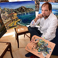 A Baronissi in mostra le opere che l'artista Vicente Hernández realizzò a Positano nel 2019