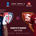 Cagliari-Salernitana, per i granata l'imperativo è vincere. Le probabili formazioni 