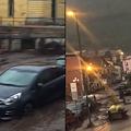 Monteforte nella morsa del maltempo: colata di fango in strada, famiglie evacuate 