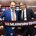 Salernitana, il Presidente Iervolino presenta il mister Filippo Inzaghi /foto