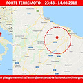 Scossa di Terremoto in provincia di Campobasso avvertita anche nel salernitano