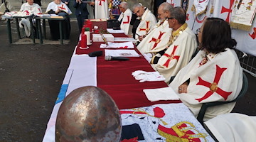 A Sarno la solenne cerimonia di investitura di nuovi cavalieri e dame dell'Ordine dei Cavalieri Templari