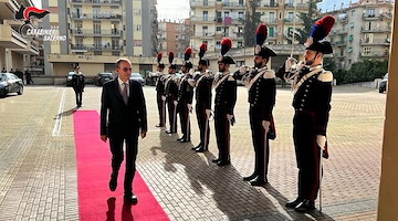 Salerno, il nuovo Prefetto in visita al Comando Provinciale Carabinieri 