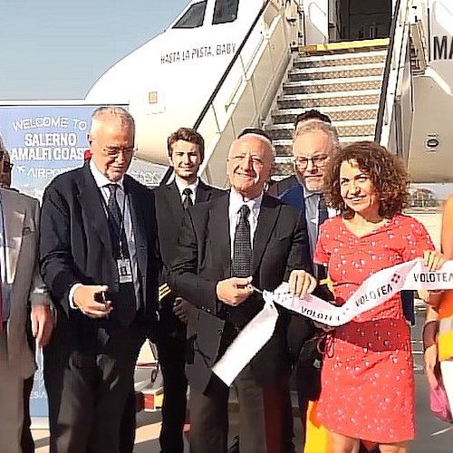 Volotea inaugura aeroporto Salerno Costa d'Amalfi<br />&copy; Regione Campania